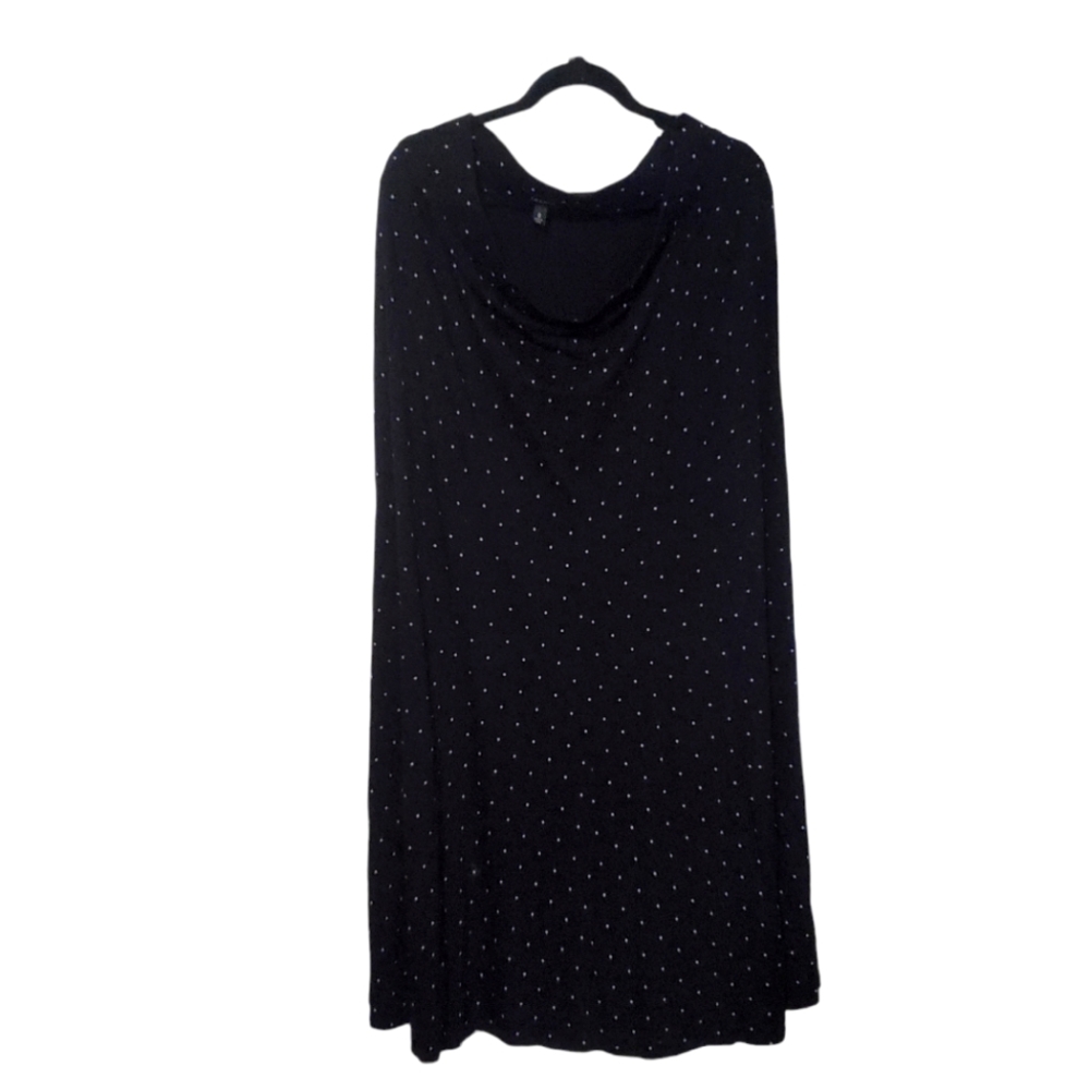Black polka dot torrid skirt sz 0